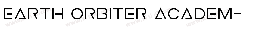 Earth Orbiter Academ字体转换